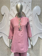 Dusty Rose Embellished Co-Ord Set