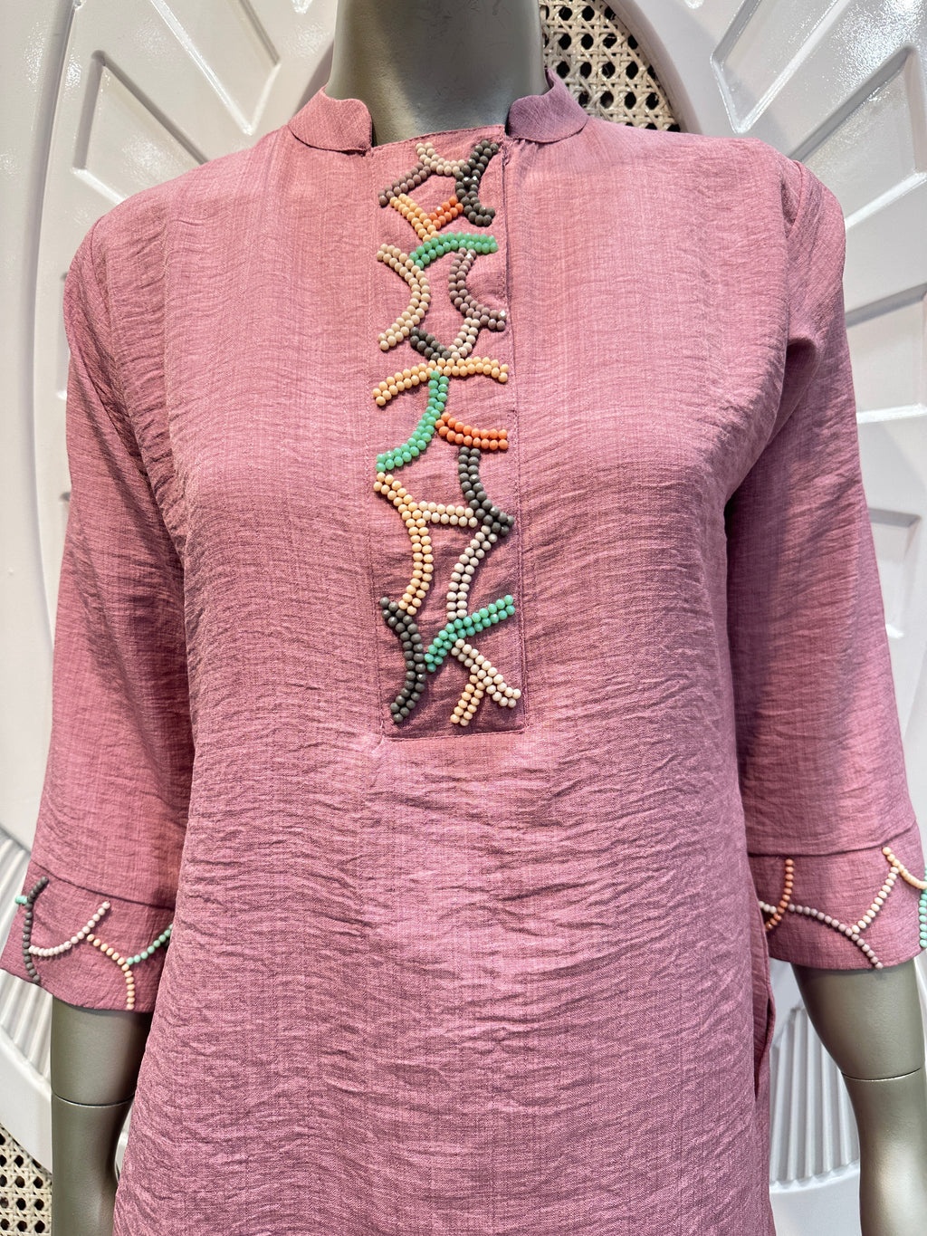 Dusty Rose Embellished Co-Ord Set