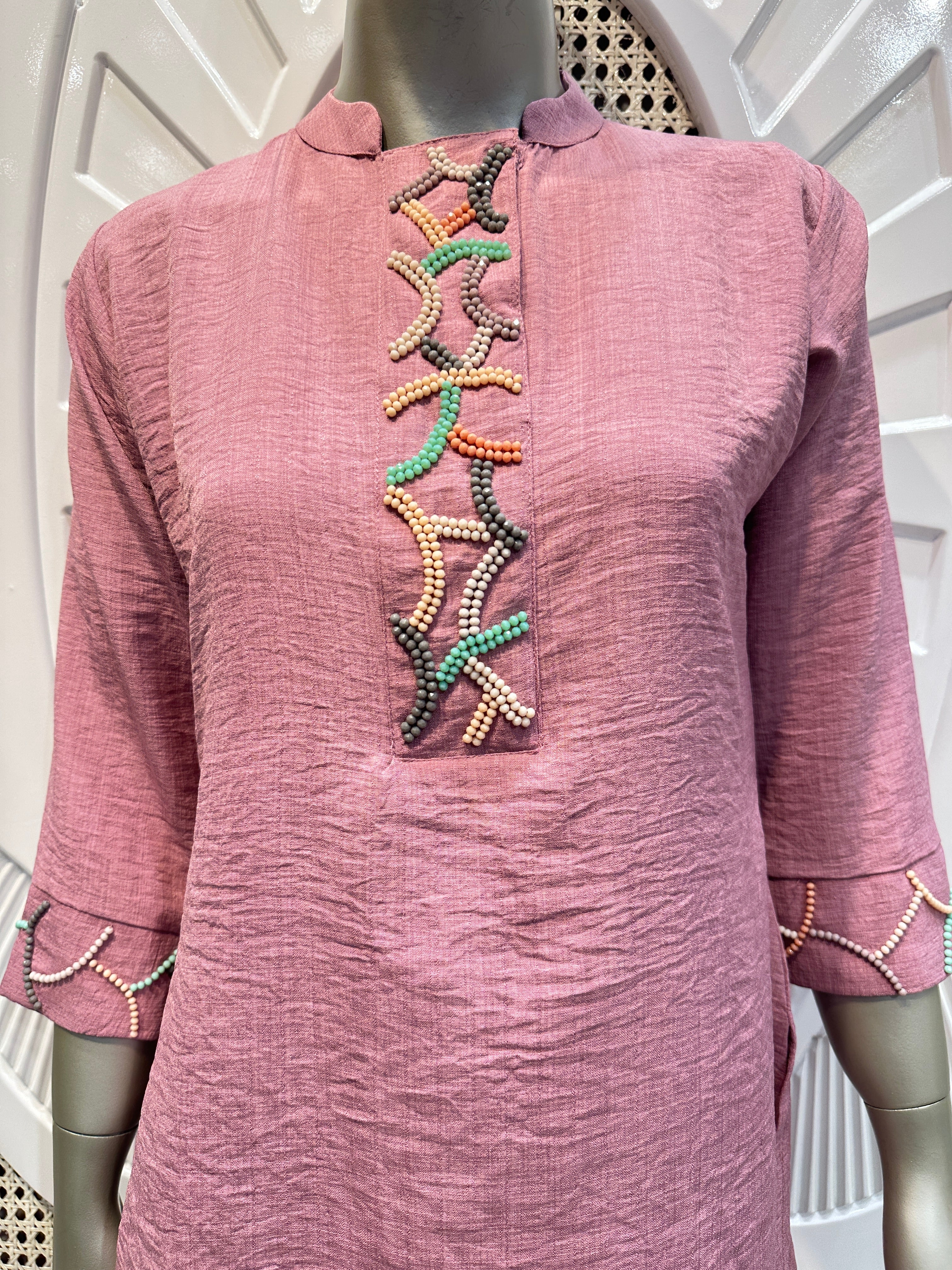 Dusty Rose Embellished Co-Ord Set
