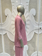 Dusty Rose Embellished Co-Ord Set