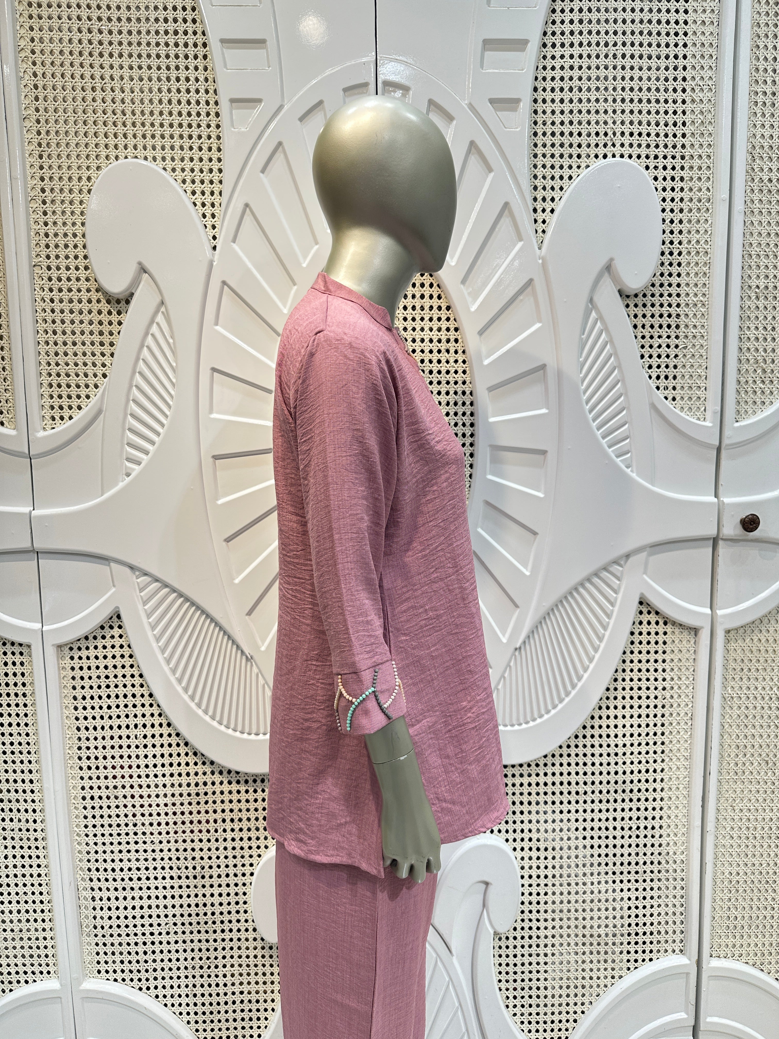 Dusty Rose Embellished Co-Ord Set
