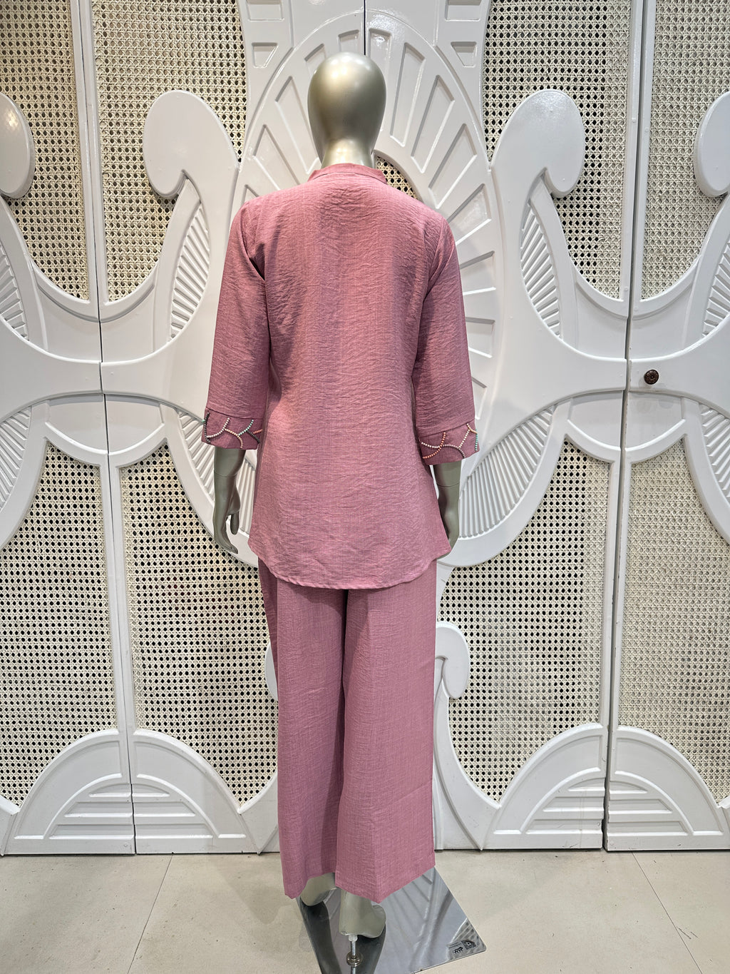 Dusty Rose Embellished Co-Ord Set