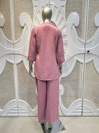 Dusty Rose Embellished Co-Ord Set