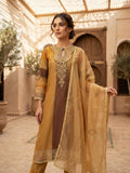 Golden Mustard Embroidered Kurta Set