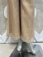 Champagne Beige Layered Embellished Co-Ord Set