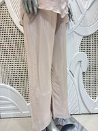 Blush Taupe Embroidered Shirt Co-Ord Set