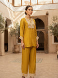 Mustard Yellow Embellished Shirt Co-Ord Set